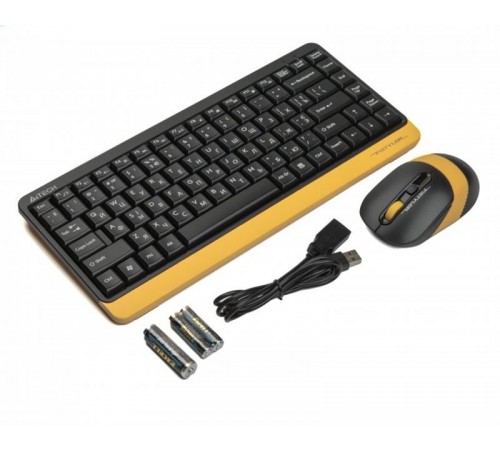 Комплект (клавіатура, миша) бездротовий A4Tech FG1110 Bumblebee USB