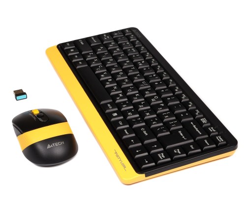 Комплект (клавіатура, миша) бездротовий A4Tech FG1110 Bumblebee USB