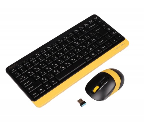 Комплект (клавіатура, миша) бездротовий A4Tech FG1110 Bumblebee USB