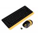 Комплект (клавіатура, миша) бездротовий A4Tech FG1110 Bumblebee USB