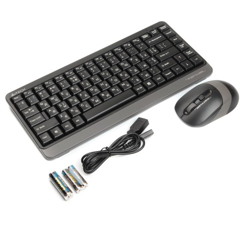 Комплект (клавіатура, миша) бездротовий A4Tech FG1110 Grey