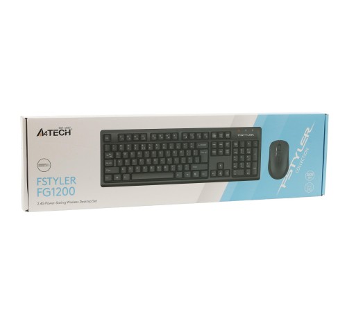 Комплект (клавіатура, миша) бездротовий A4Tech FG1200 Black