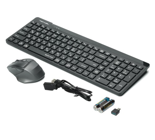 Комплект (клавіатура, мишка) бездротовий A4Tech Fstyler FG2400 Air2 Black