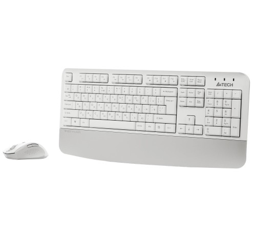 Комплект (клавіатура, мишка) бездротовий A4Tech Fstyler FG2500S Plus White