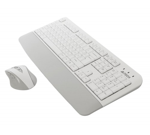 Комплект (клавіатура, мишка) бездротовий A4Tech Fstyler FG2500S Plus White