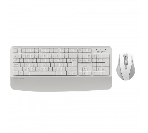 Комплект (клавіатура, мишка) бездротовий A4Tech Fstyler FG2500S Plus White