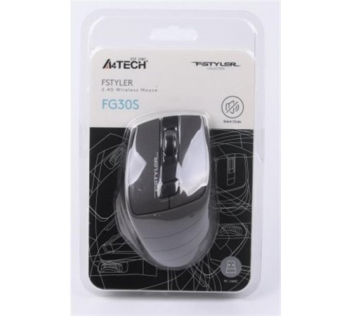 Миша бездротова A4Tech FG30S Grey/Black