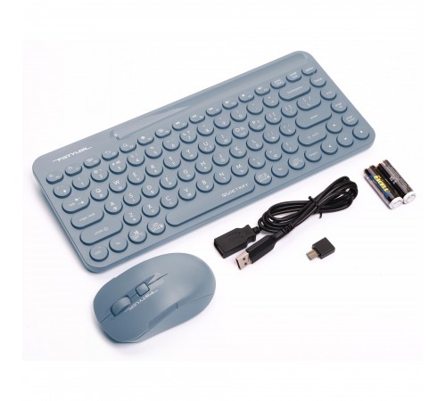 Комплект (клавіатура, миша) бездротовий A4Tech FG3200 Air2 Blue
