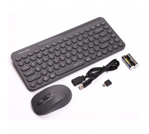 Комплект (клавіатура, миша) бездротовий A4Tech FG3200 Air2 Grey