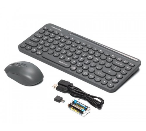 Комплект (клавіатура, миша) бездротовий A4Tech Fstyler FG3200 Air Grey