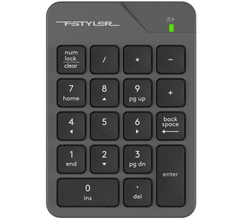 Клавіатура цифрова A4Tech Fstyler FGK21C Grey