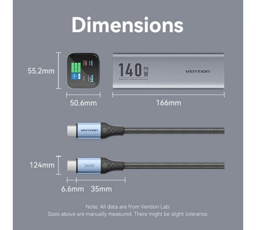 Універсальна мобільна батарея Vention 27000mAh PD QC 3.0 Gray (FHVH0)