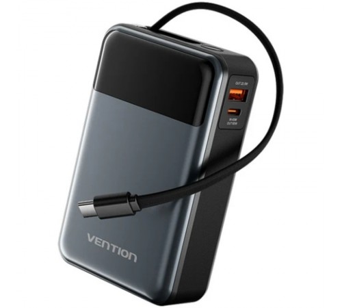Універсальна мобільна батарея Vention 20000mAh PD, QC 3.0 Black (FHYB0)