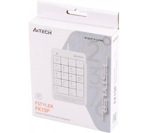 Цифровий клавiатурний блок A4Tech FK13P White