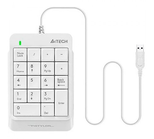 Цифровий клавiатурний блок A4Tech FK13P White