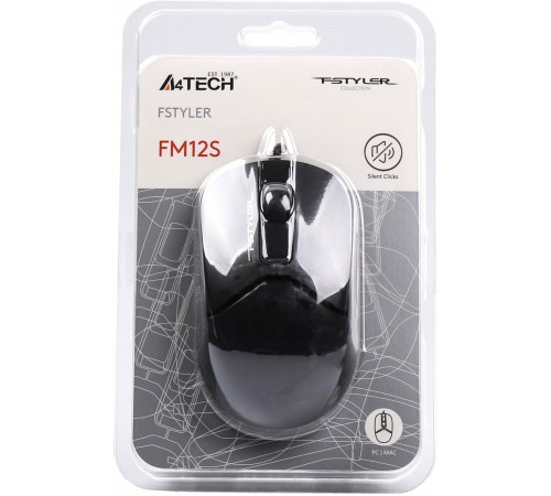 Миша A4Tech Fstyler FM12S Black