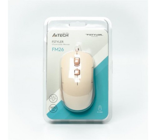 Миша A4Tech Fstyler FM26 Cafe Latte