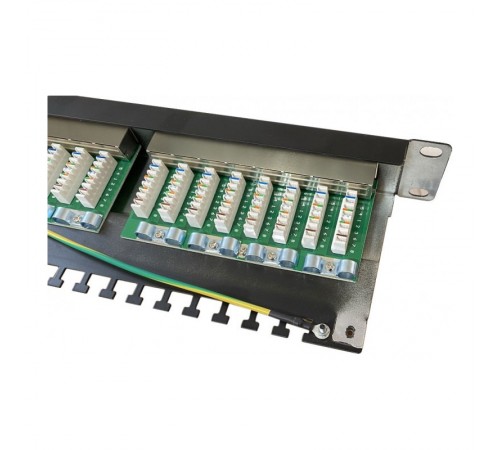 Патч-панель Atcom FP6224 19" 24хRJ-45 FTP 1U cat.6, в зборі Патч-панель Atcom FP6224 19" 24хRJ-45 FTP 1U cat.6, в зборі