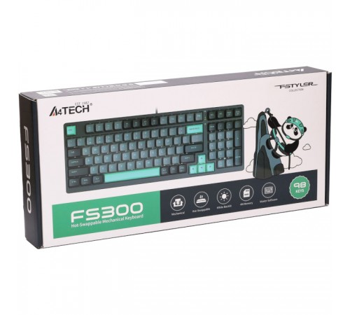 Клавіатура A4Tech Fstyler FS300 Panda Rock Climbing