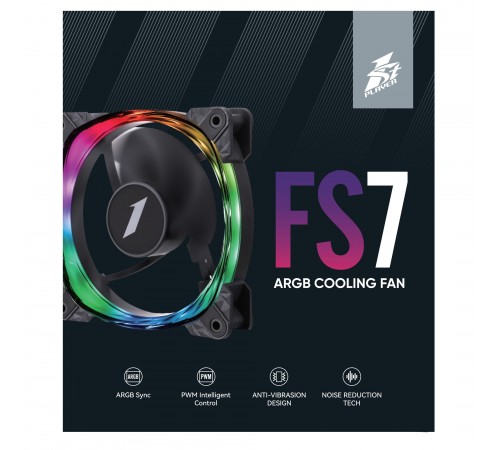 Вентилятор 1stPlayer FS7 Black (FS7-BK-1IN1)