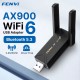 Бездротовий адаптер Fenvi FU-AX900 Wi-Fi 6, Bluetooth 5.3 Dual Band 2.4G 5G