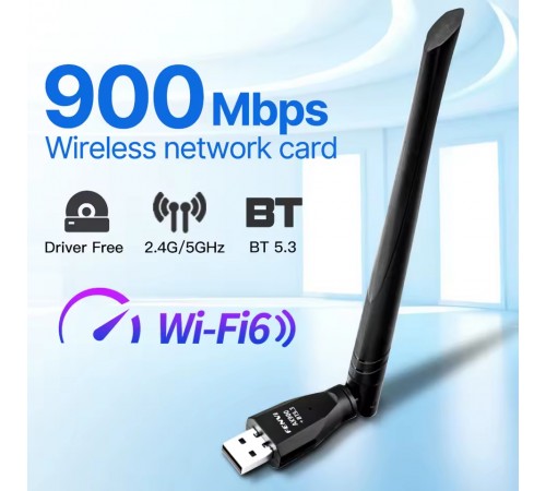 Бездротовий адаптер Fenvi FU-AX900ВT Wi-Fi 6, Bluetooth 5.3 Dual Band 2.4G 5G