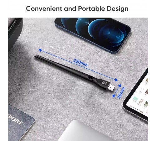 Бездротовий адаптер Fenvi FU-AX900ВT Wi-Fi 6, Bluetooth 5.3 Dual Band 2.4G 5G