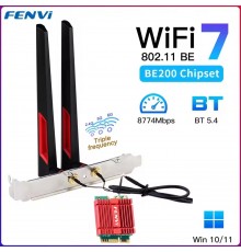 Бездротовий адаптер Fenvi FV-BE200NG Wi-Fi 7, Bluetooth 5.4 Adapter, Tri-band 2.4G/5G/6GHz