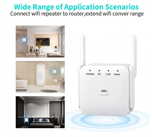 Точка доступу Fenvi FWD-R1208U Wi-Fi Repeater Booster 2.4G/5GHz Точка доступу Fenvi FWD-R1208U Wi-Fi Repeater Booster 2.4G/5GHz