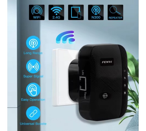 Точка доступу Fenvi FWD-R616U Black Wi-Fi Repeater