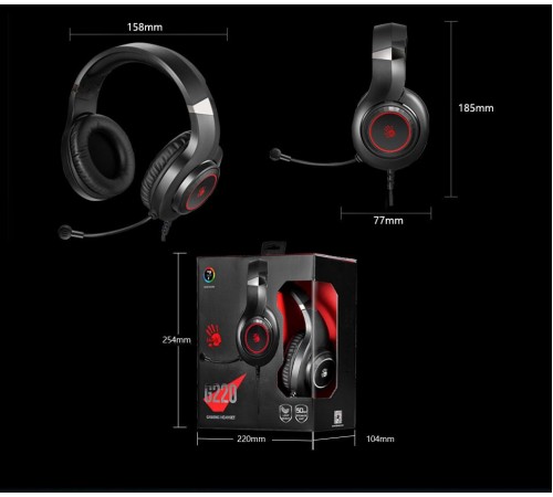 Гарнітура Bloody G220 Black