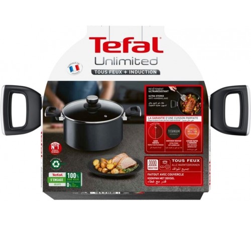 Каструля Tefal Unlimited 24 см 5.3 л (G2554672)