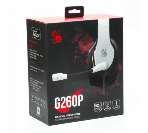Гарнітура Bloody G260p White