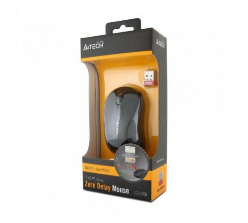 Миша бездротова A4Tech G3-270N-1 Black V-Track