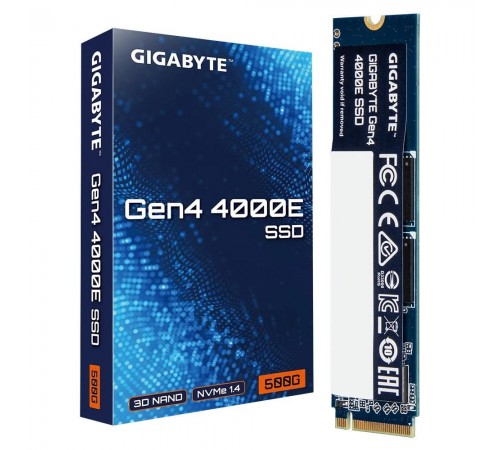 Накопичувач SSD 500GB Gigabyte Gen4 4000E M.2 2280 PCIe 4.0 x4 3D NAND (G440E500G)