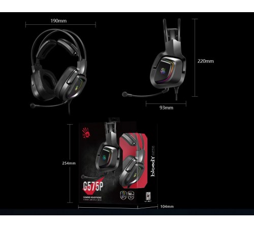 Гарнітура Bloody G575P Black