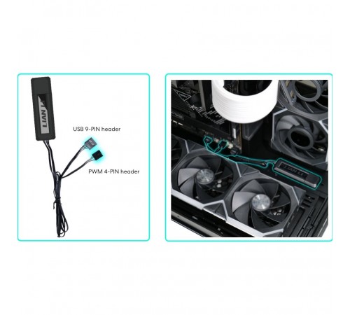 Контролер для вентиляторів Lian Li L-Wireless Controller Black (G89.RF-T-B.01)