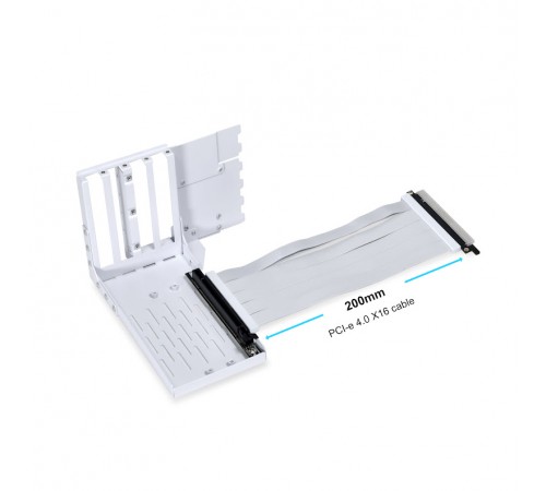 Брекет для вертикального встановлення відеокарти Lian Li Vertical GPU Bracket Kit, White (G89.VG4-4-V2W.00)