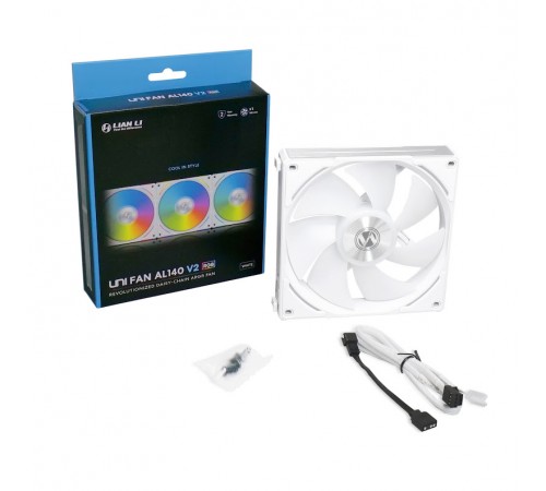 Вентилятор Lian Li AL140V2 White Cooler (G99.14ALV21W.00)