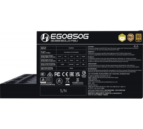 Блок живлення Lian Li EDGE850, 80 Plus Gold, Black, EU Cord (G9P.EG0850G.B000.EU) Блок живлення Lian Li EDGE850, 80 Plus Gold, Black, EU Cord (G9P.EG0850G.B000.EU)