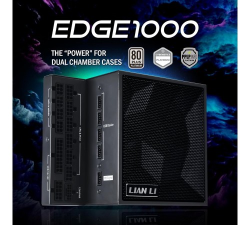 Блок живлення Lian Li EDGE1000, 80 Plus Platinum, Black, EU Cord (G9P.EG1000.BE00.EU)