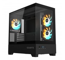 Корпус Gigabyte C201 Panoramic Tempered Glass Black без БЖ (GB-C201P)