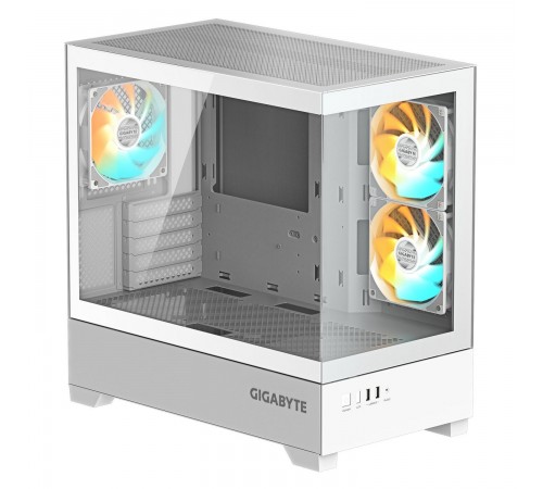 Корпус Gigabyte C201 Panoramic Tempered Glass Ice без БЖ (GB-C201PI) Корпус Gigabyte C201 Panoramic Tempered Glass Ice без БЖ (GB-C201PI)