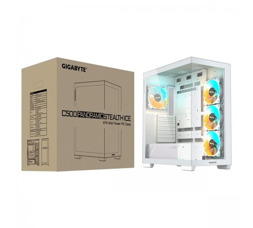 Корпус Gigabyte Aorus C500 Panoramic Stealth Tempered Glass Ice без БЖ (GB-C500PI ST) Корпус Gigabyte Aorus C500 Panoramic Stealth Tempered Glass Ice без БЖ (GB-C500PI ST)