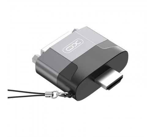 Адаптер XO HDMI-DVI (M/F) Black/Grey (GB013-HDMIDVI.tranish)