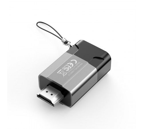 Адаптер XO HDMI - VGA (M/F), Black/Grey (GB014-HDMIVGA.tranish)