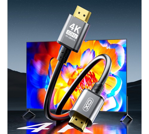 Кабель XO HDMI-HDMI V.2.0, 3 м Tranish (GB017A-HDMI.tranish)