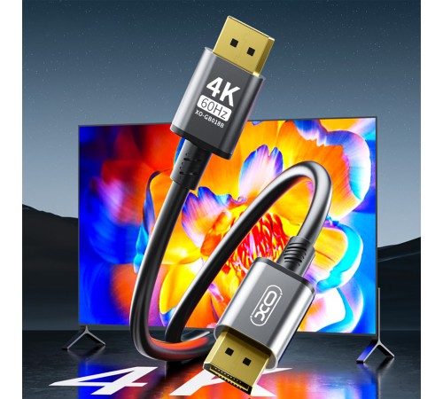 Кабель XO (GB018B-DP.tranish) DisplayPort-DisplayPort v1.2, 5м Tranish