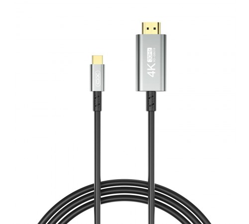 Кабель XO HDMI V 1.4 - USB Type-C (M/M), 1.8 м, Black (GB019-CHDMI.tranish) Кабель XO HDMI V 1.4 - USB Type-C (M/M), 1.8 м, Black (GB019-CHDMI.tranish)