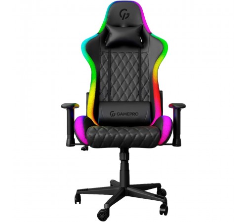 Крісло для геймерів GamePro Hero RGB Black (GC-700-Black)